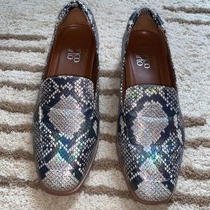 Used once snake print shoes
